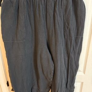 Free People Black Corduroy Pants